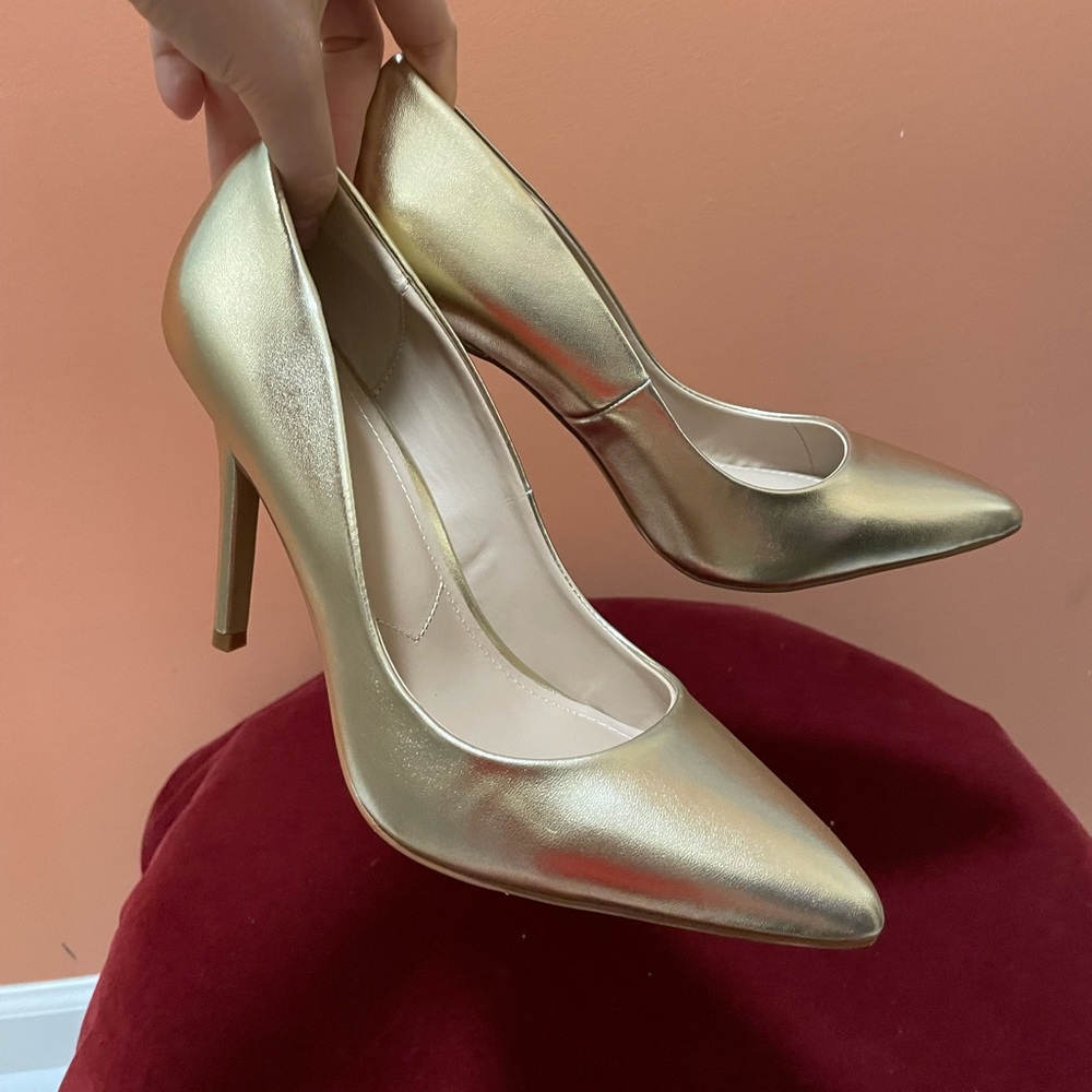 Elegant Gold High Heels